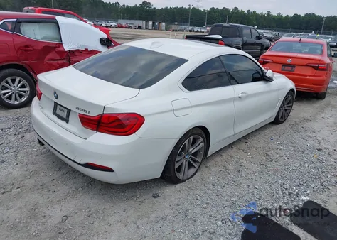 2018 BMW 430I z USA, uszkodzony, nr VIN WBA4W3C59JAB87064